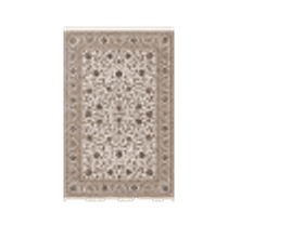 A patterned rectangular rug