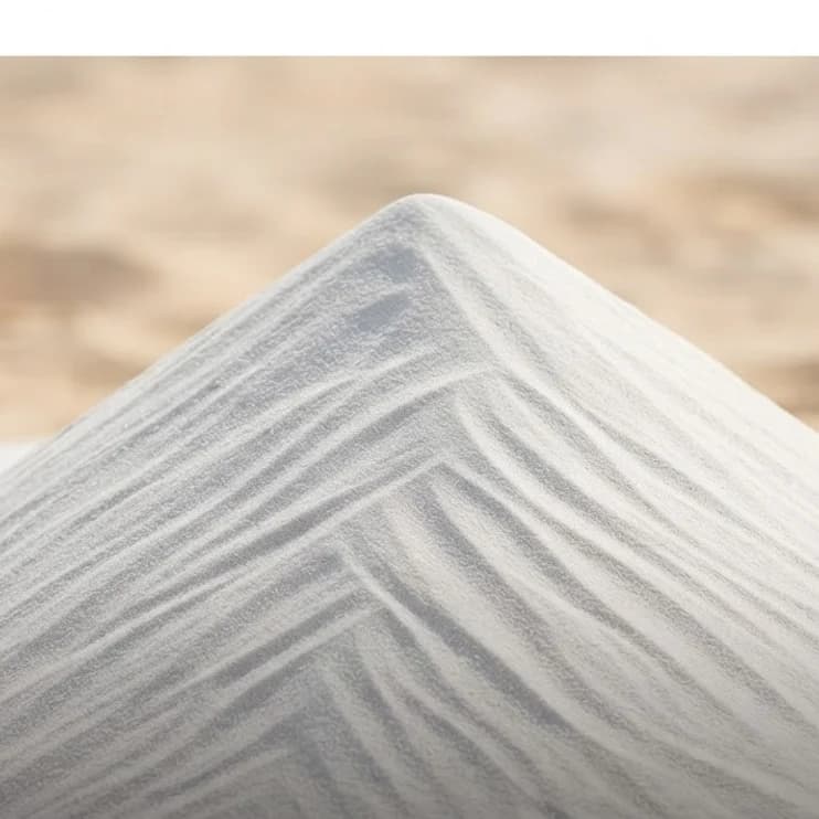 A cone of fine white building sand