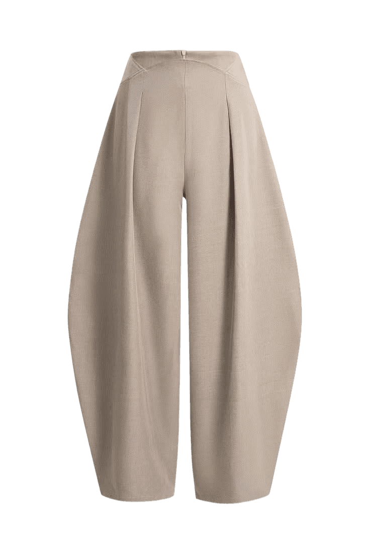 Pleated Wide-Leg Trousers