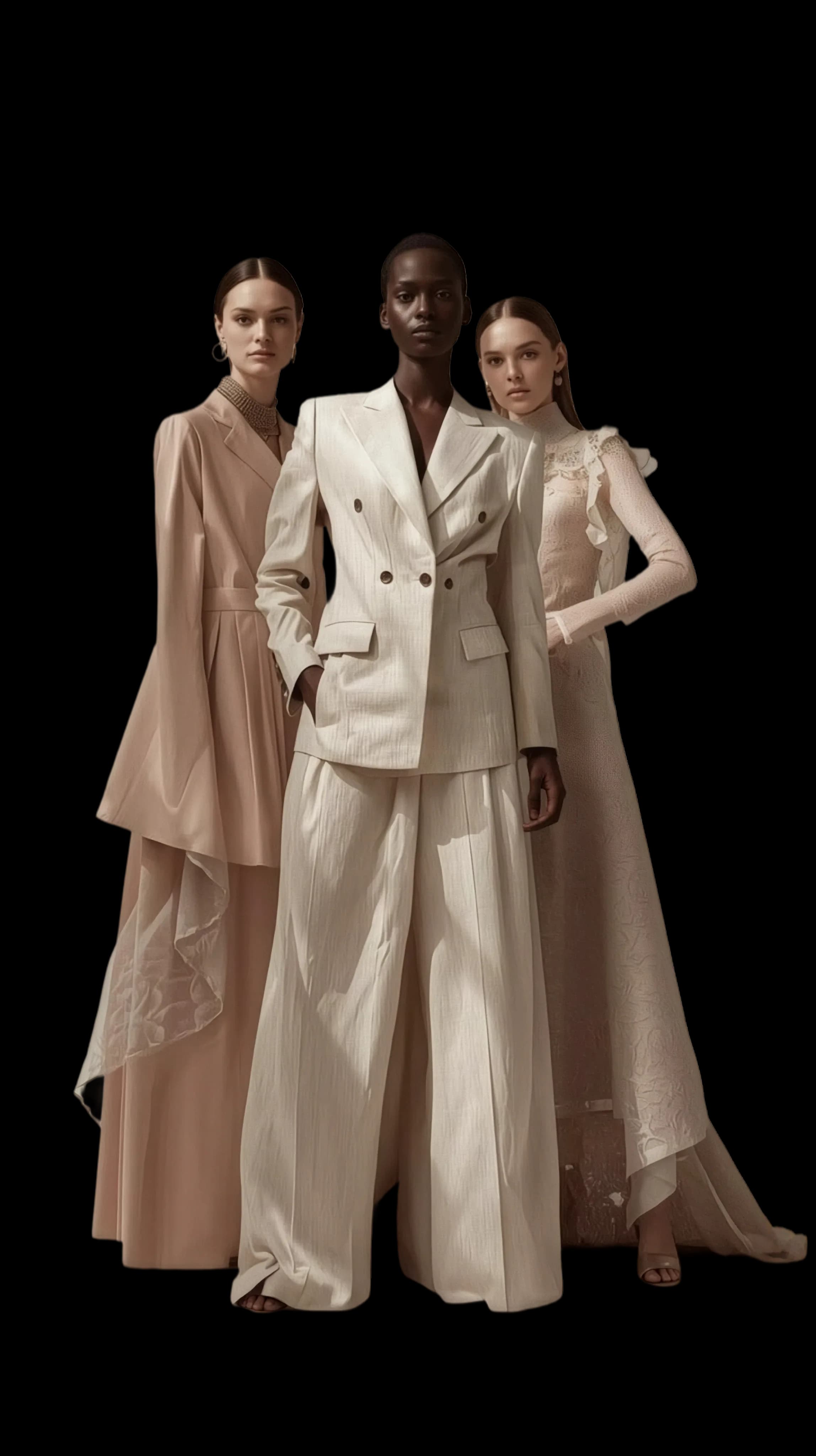 Three models in tailored neutrals