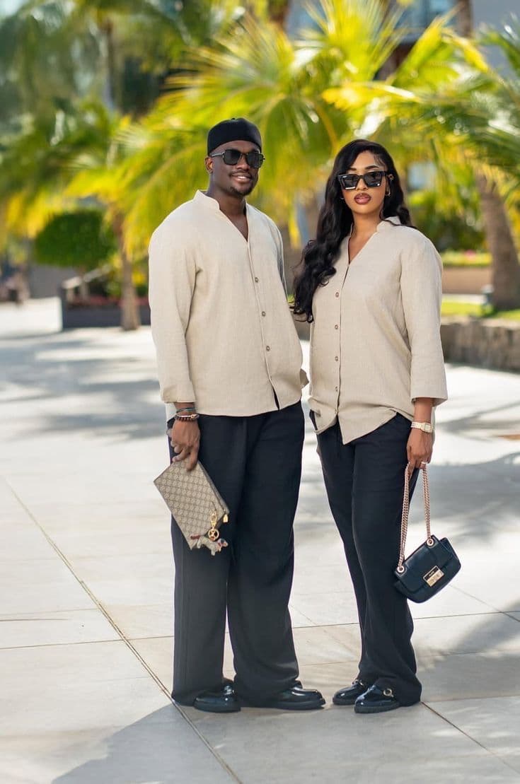 Two models in cream