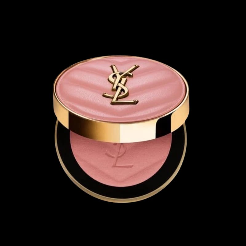 A rose powder blush compact