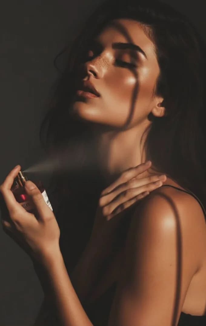 Curls being defined with a cream
