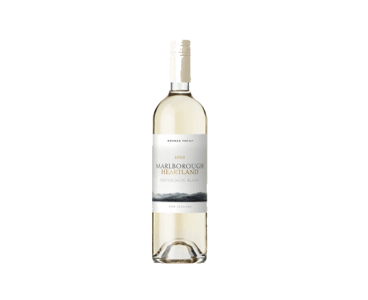 A pale white wine bottle with a white capsule