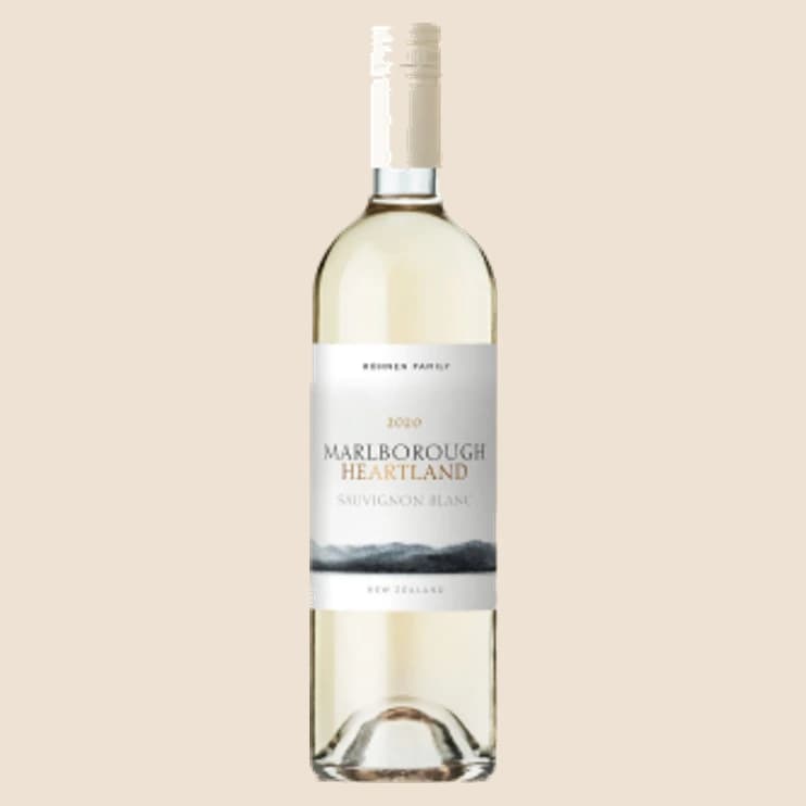 A pale white wine bottle with a white capsule