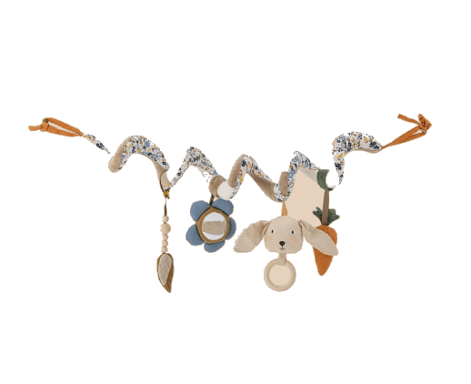 Wooden rattles and a teething ring with bear faces