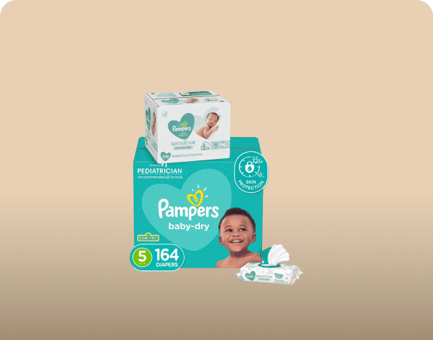 Bottles of baby wash and lotion
