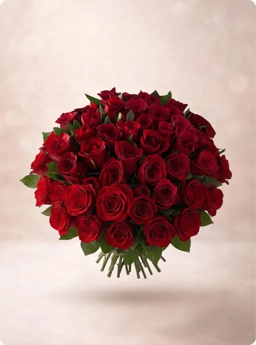 The bouquet unwrapped, the cut stems gathered and bound